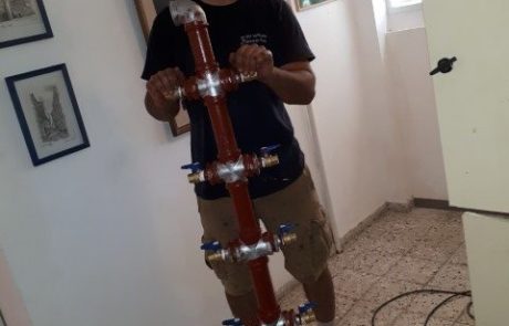 קו מים ראשי לבניין 10 דיירים,בניית חנוכייה מאפס